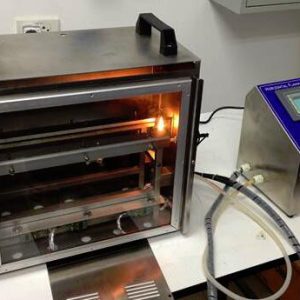 Horizontal Flammability Tester HTB-004 is used to test textile and material used in vehicles horizontal burning rate when exposure to a small flame.Supplier.