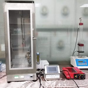 Vertical Flammability Chamber for measuring the vertical flame spread of children’s sleepwear, fabrics (fabric burn test), other textile materials.