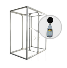 Noise Testing Frame Stand is the test stand for noise meter, used to assist in measuring the volume decibel produced by sound toys in a predetermined distance.