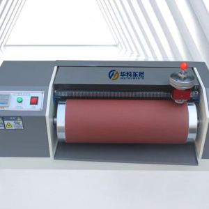 DIN Abrasion Tester is used for determine abrasion of flexible materials, such as rubber, tires, leather etc.