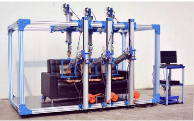 Three-station sofa testing machine