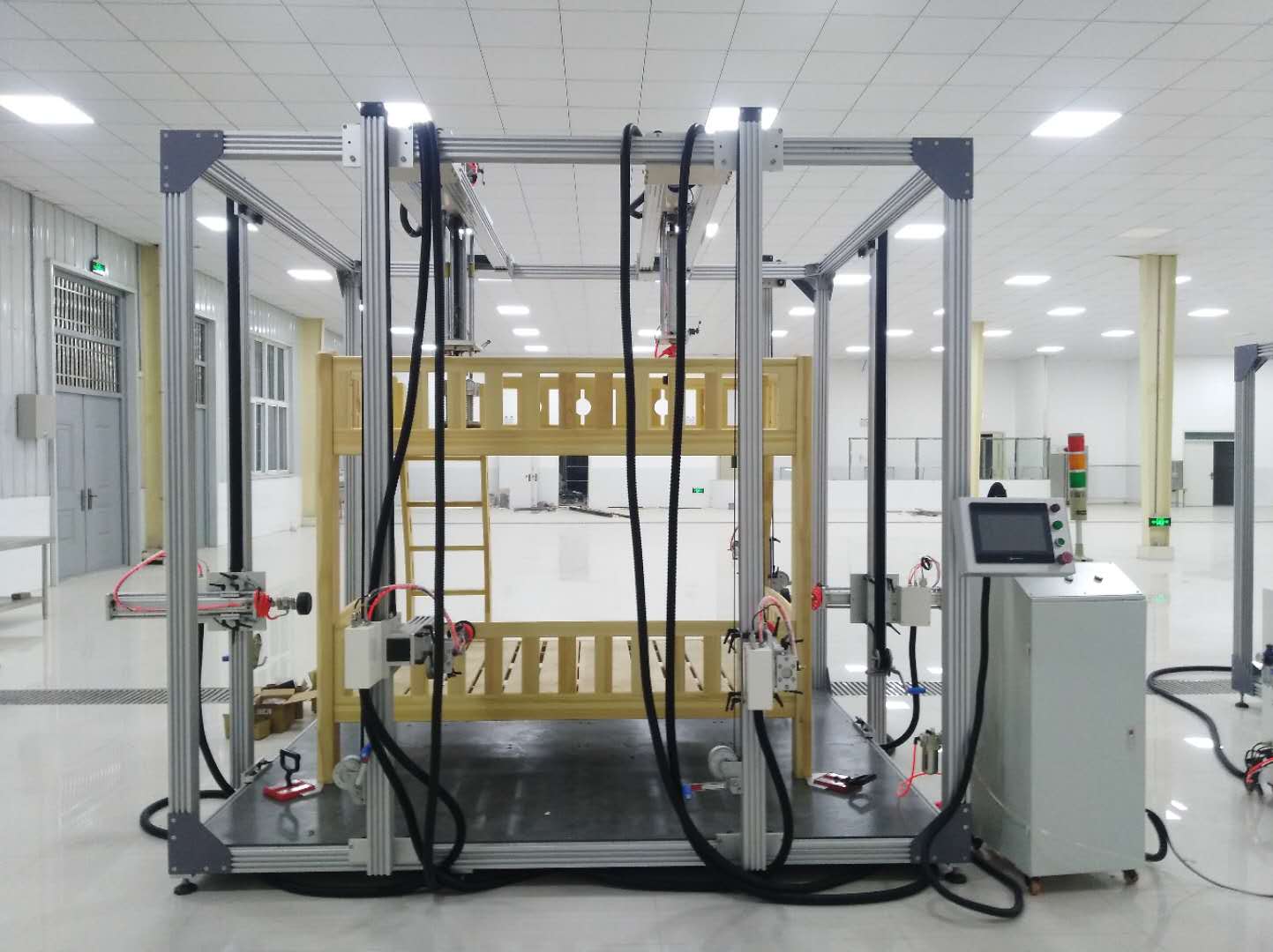Children Bed Comprehensive Tester TNJ-001A is mainly used for crib comprehensive performance test.Standards:ASTM F1821 ,16CFR PART 1217