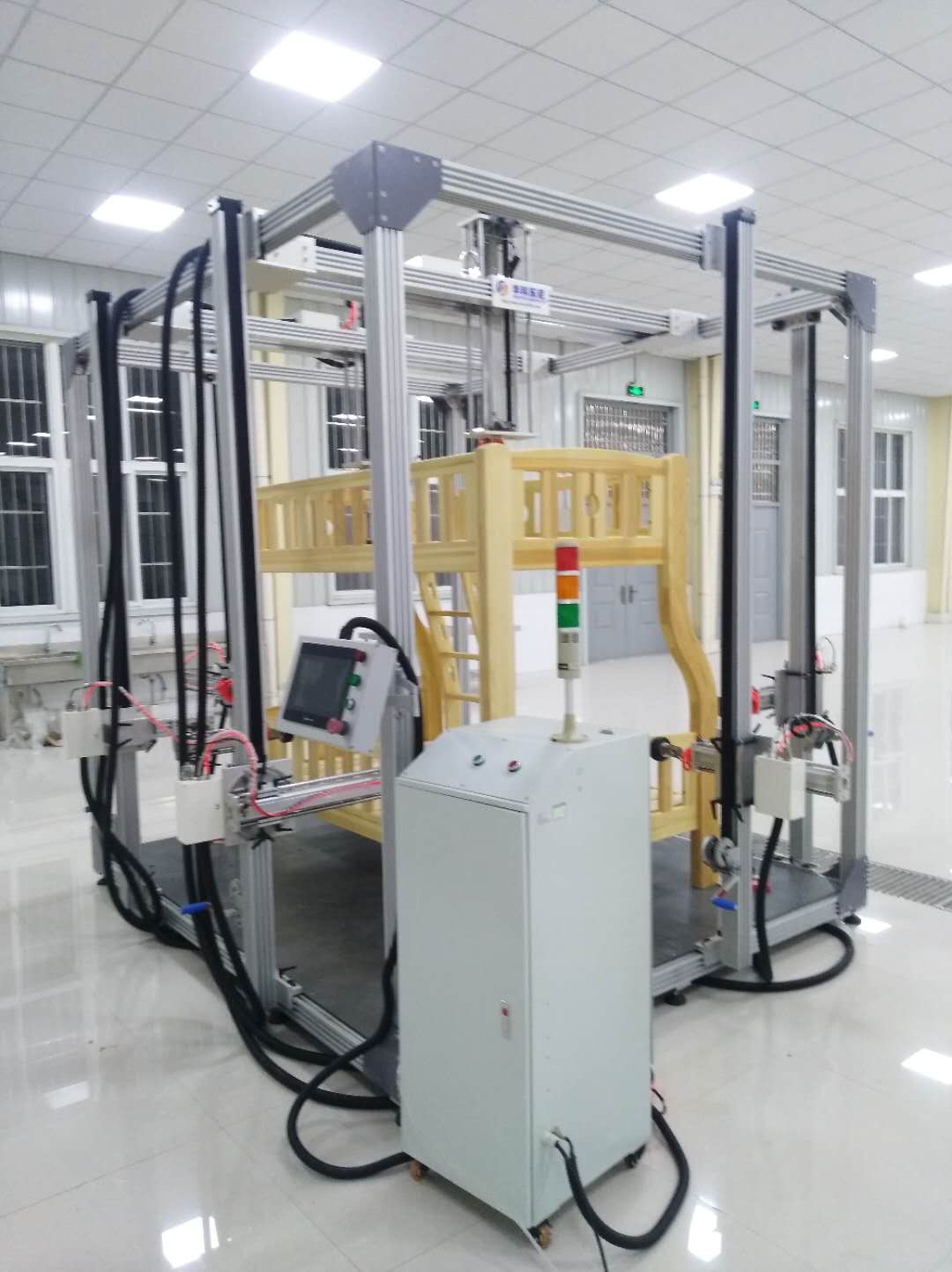 Children Bed Comprehensive Tester TNJ-001A is mainly used for crib comprehensive performance test.Standards:ASTM F1821 ,16CFR PART 1217