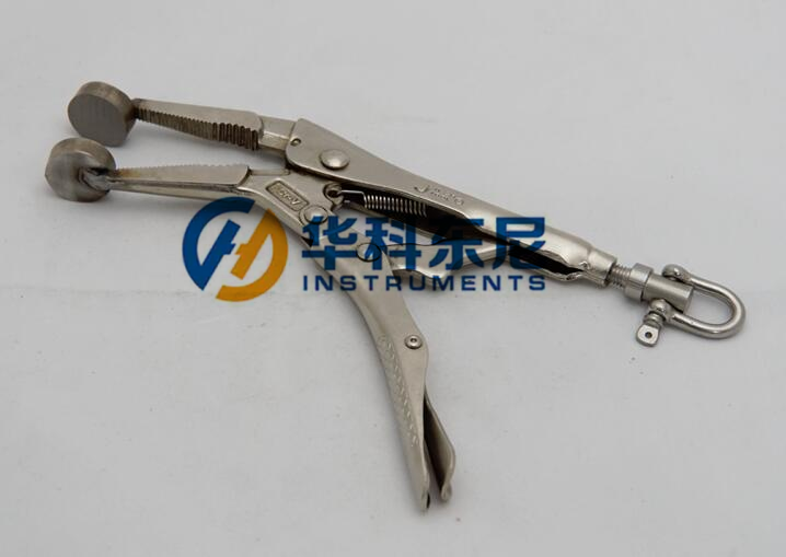 Seam Clamp TW-241.For assisting suture pull testing used. Seam Clamp is the assistant tool used for toys tension test and is a Seam Clamp Metal Clamps.