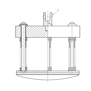 Seat Impactor Device TNJ-051-1-Furniture Impact Test-The seat impactor is comprised of the following elements, circular body, springs and striking surface.