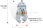 Clamp(middle size)TW-243B-Supplier-Hust Tony.Torque Test for Toys Torque Clamp Middle is the assistant tool for toys torque test.