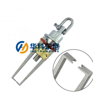 Two Pronged Clamp is the assistant tool used for toys tension test. It meets standards: EN-71-1, ASTM F963, 16CFR 1500, ISO 8124-1, GB6675-2.